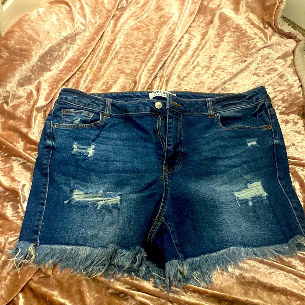 Womens plus size cut off shorts size 3xl